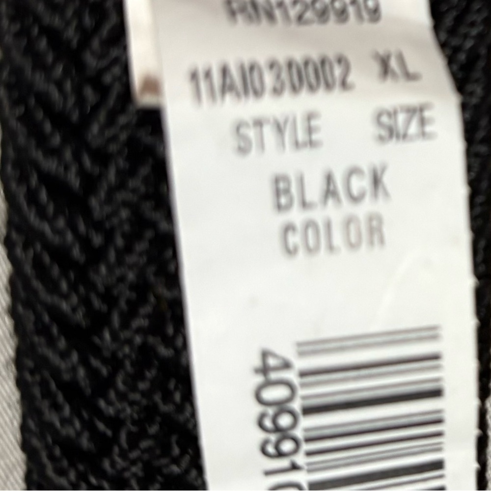 Black Woven Leather Belt - Picture 3 of 3